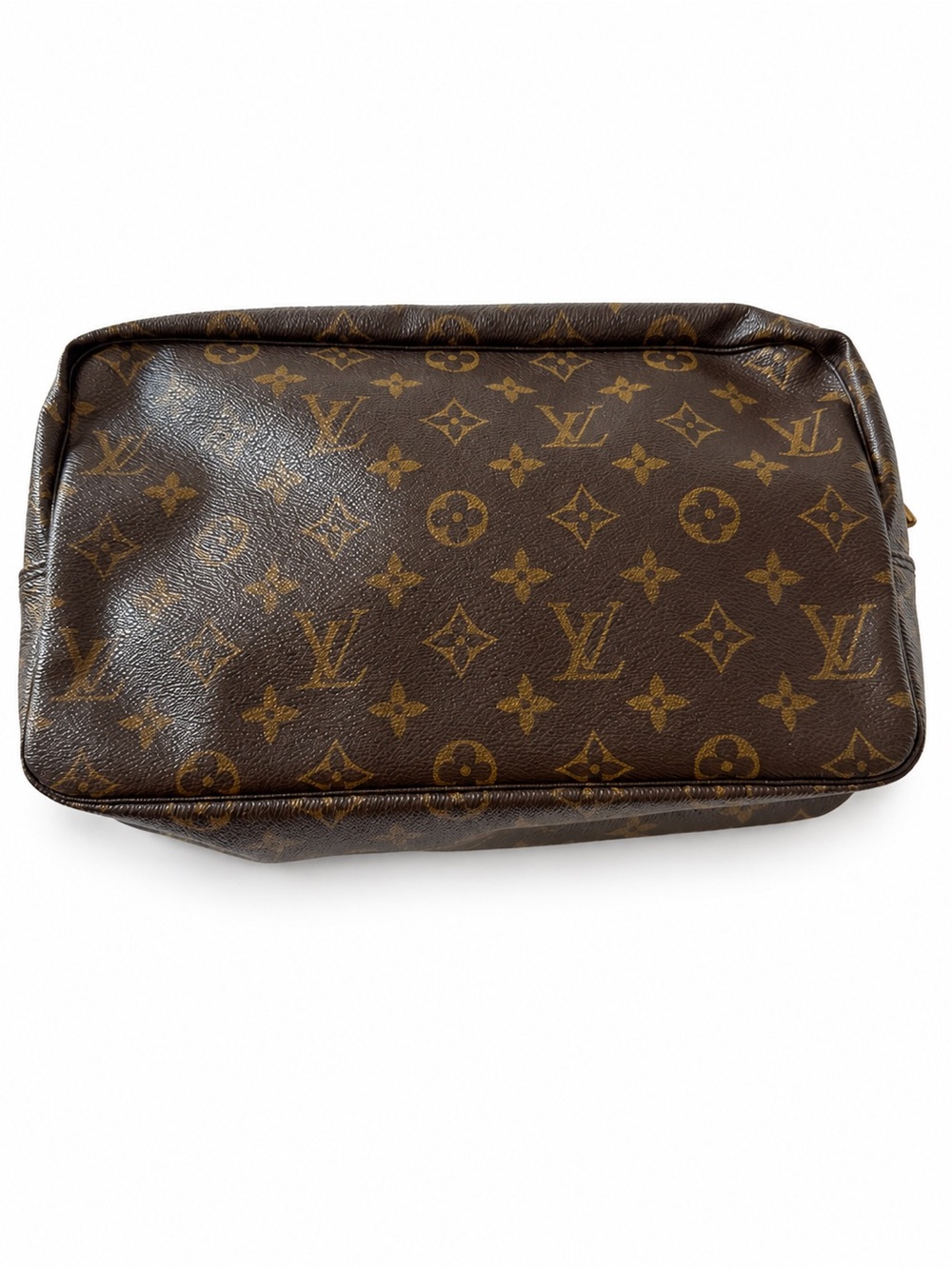 Louis Vuitton Monogram Canvas Toiletry Pouch in Brown and Gold